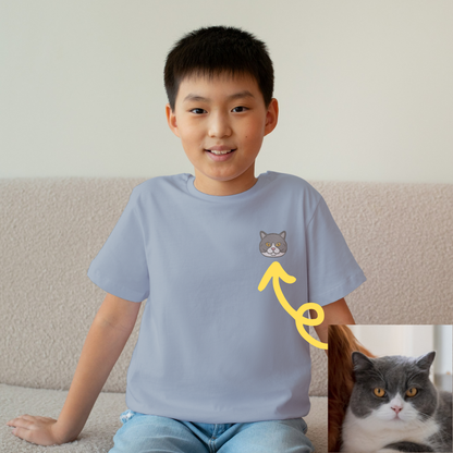 【8/17販売スタート】うちの子刺繍コーデ - ペット写真から作る刺繍入りTシャツ